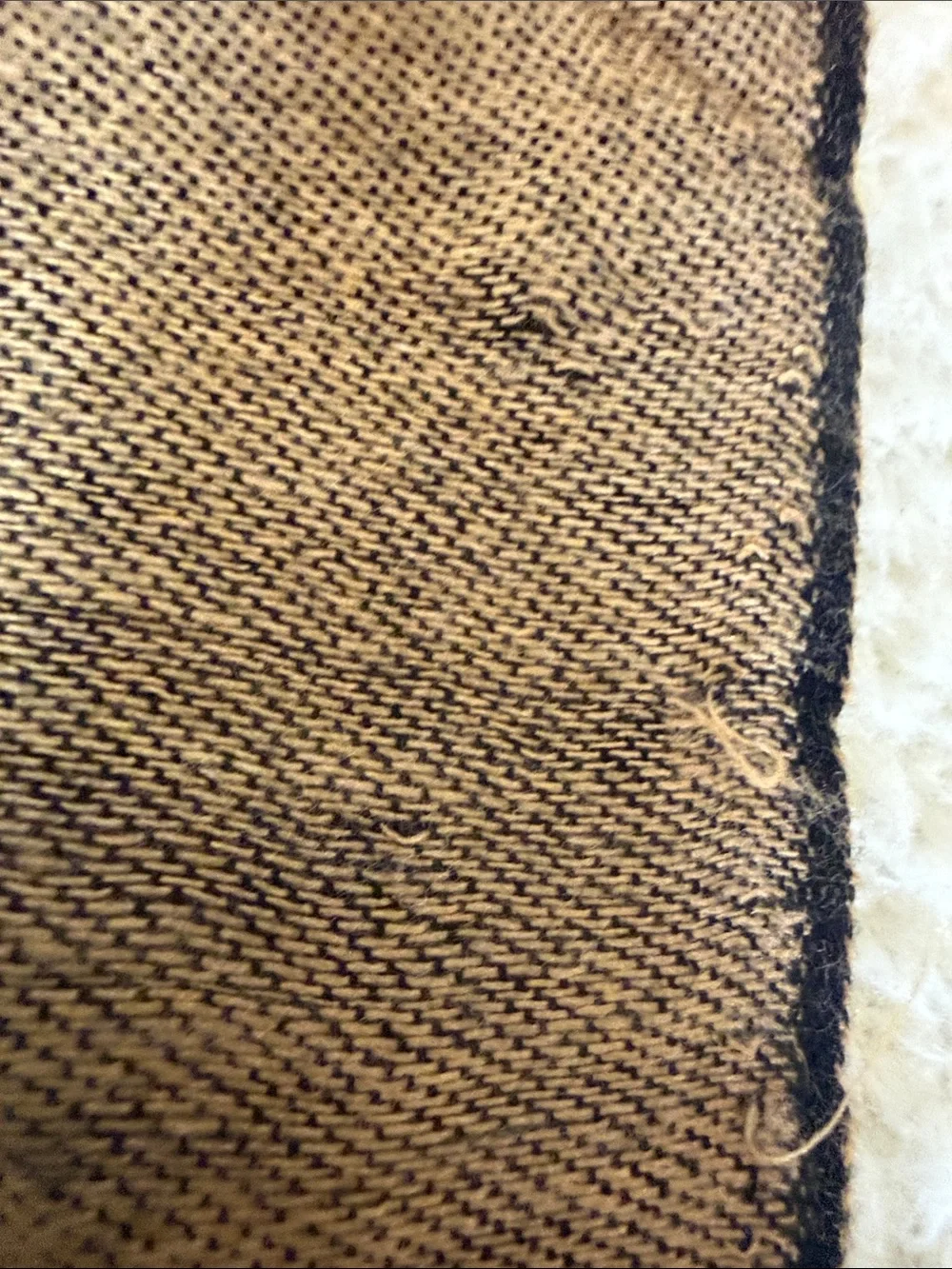 pashmina Tan and Black Paisley Fringe Wrap 228